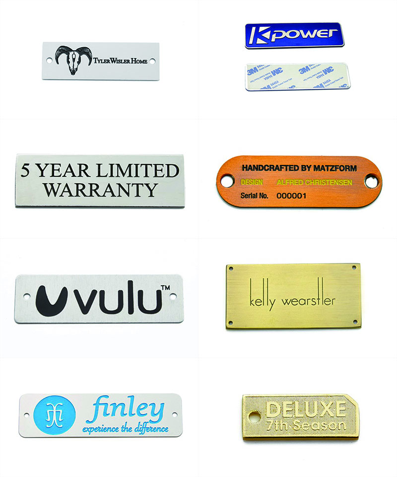 High quality stainless steel metal nameplate