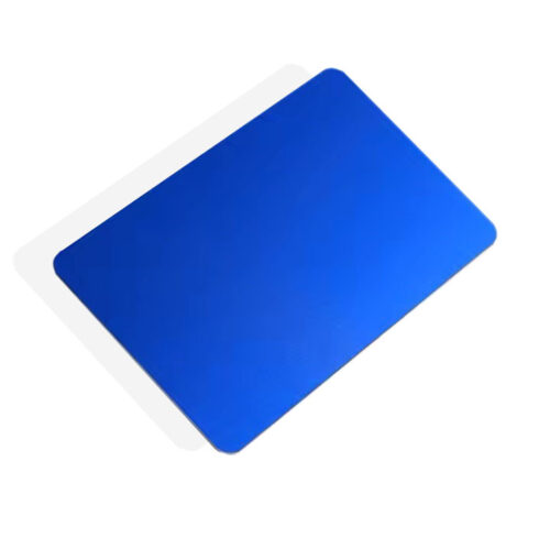 custom printed sublimation name cards blue blank aluminium anodized aluminum metal cards
